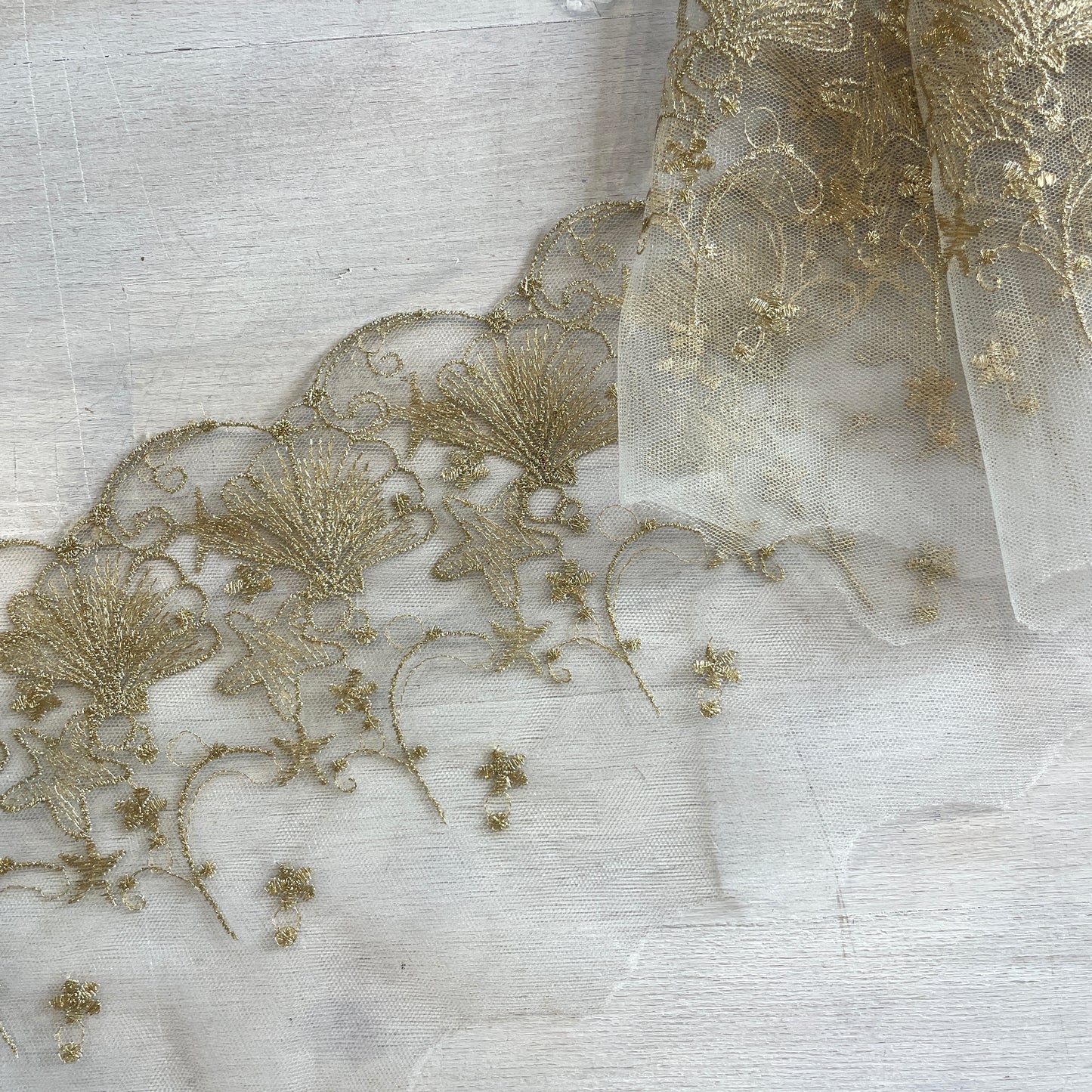 Mermaid princess Embroidered Lace
