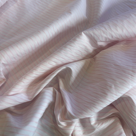 *SECOND perfect pink stripe Cotton Shirting