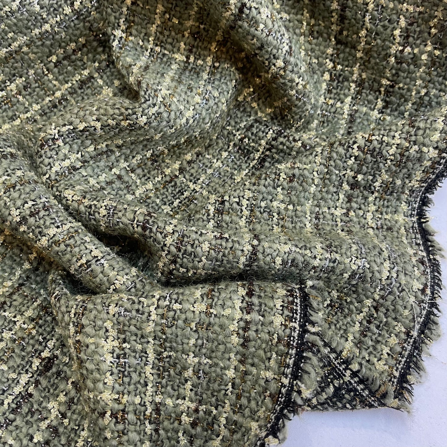 Moss lurex tweed Coating