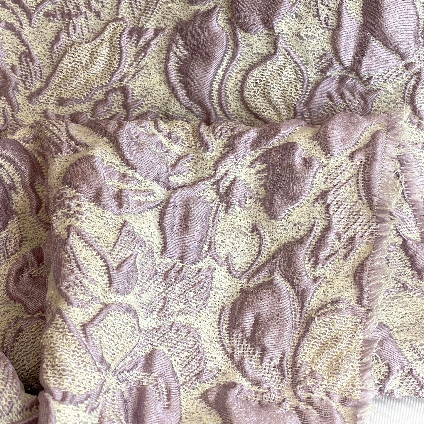 Iris in Bloom Cloque Brocade