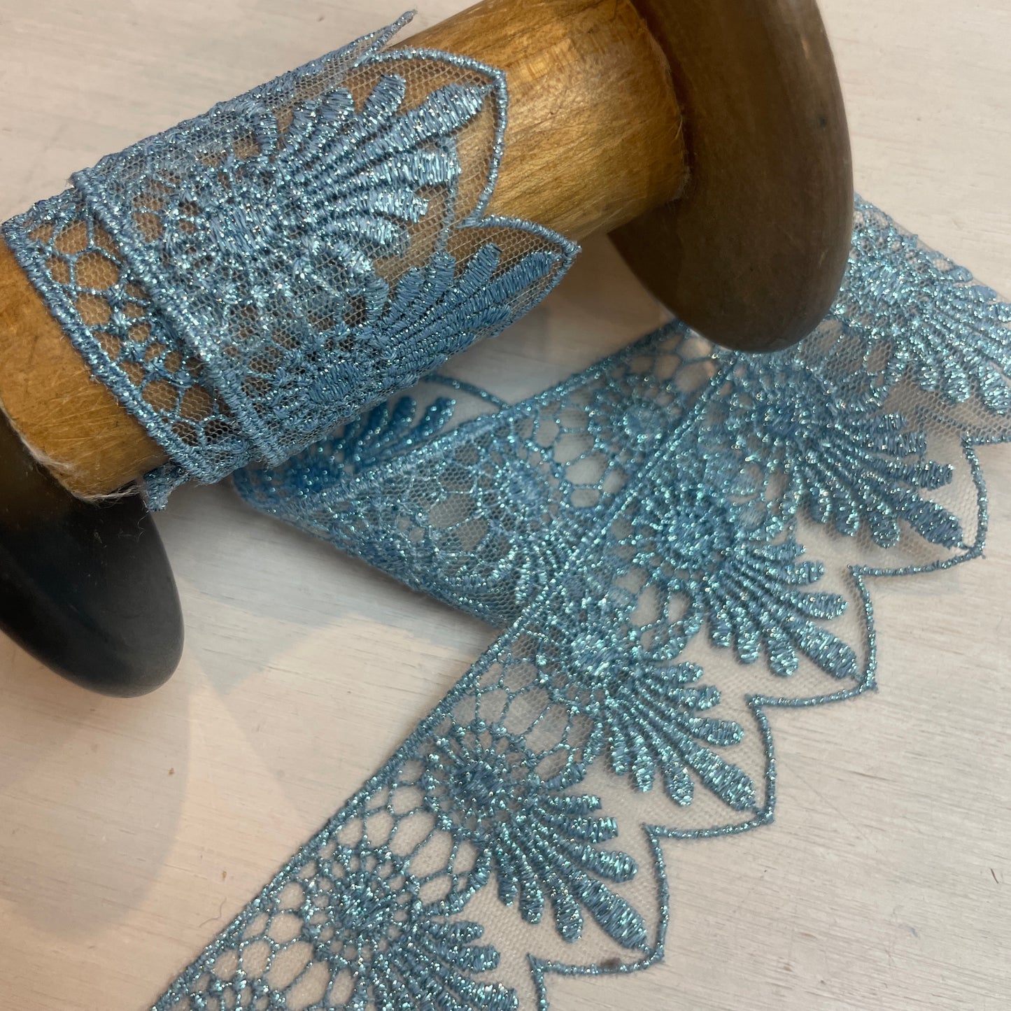 Elsa metallic embroidered trim