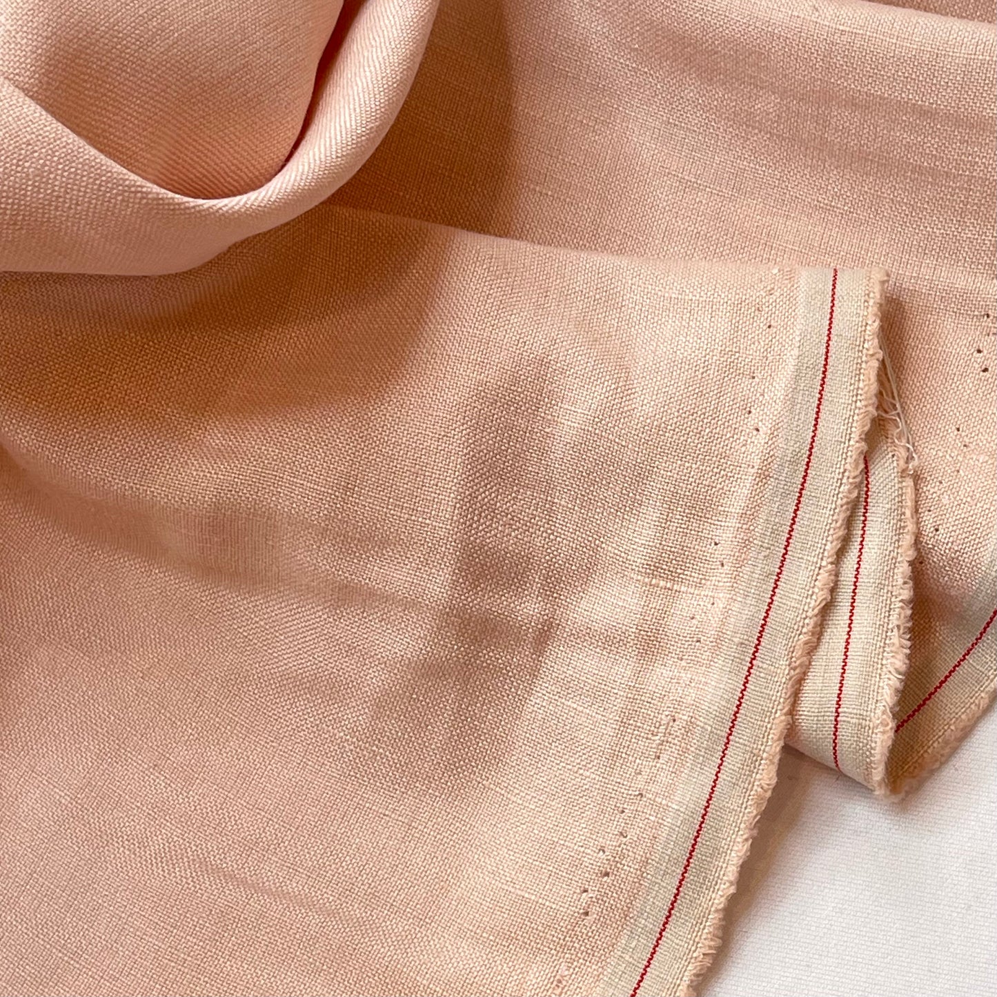 Powder Peach Dress Weight Linen Viscose