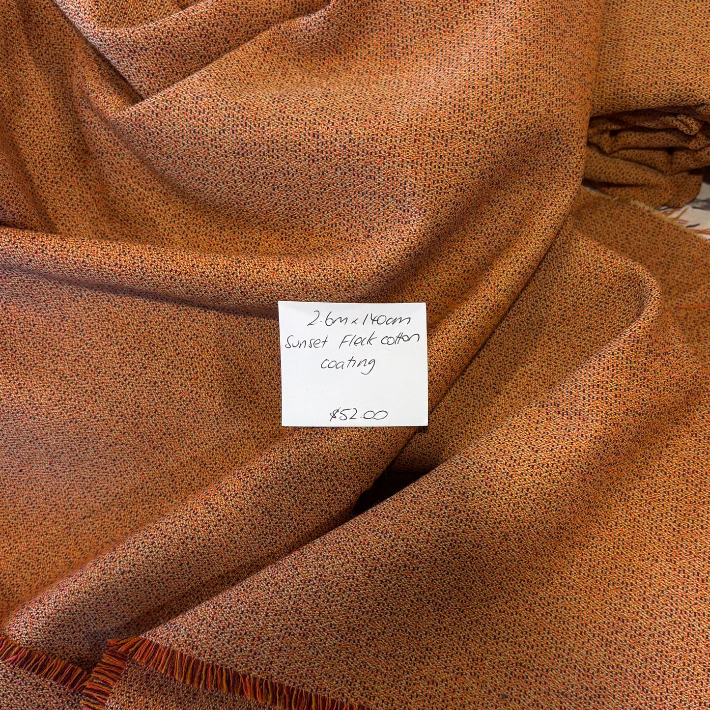 2.6m Sunset Fleck Cotton Coating