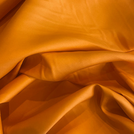 Pumpkin spice silk twill lawn