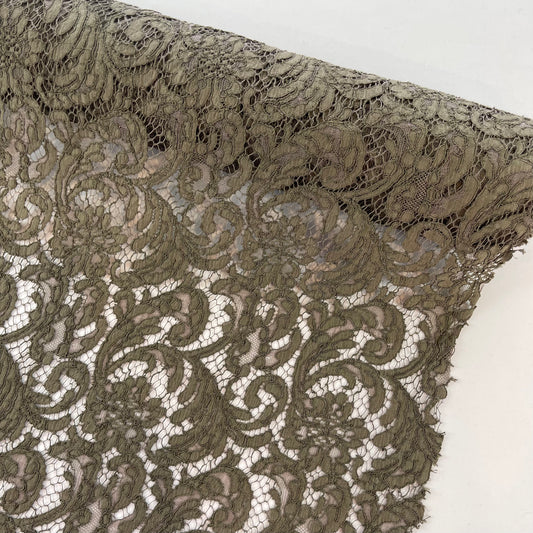 Dark taupe French Corded Lace