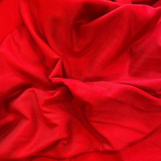 Red fine silky Viscose Jersey