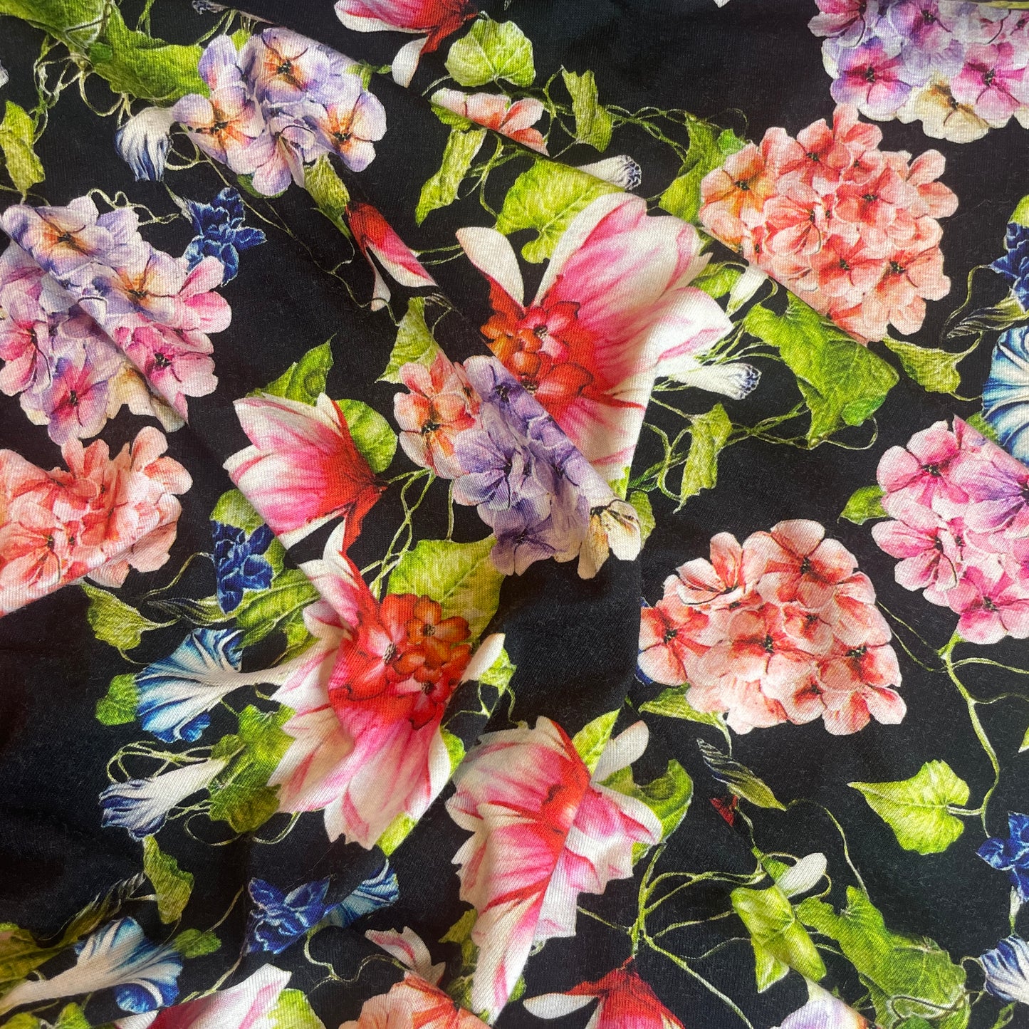 Garden in bloom viscose jersey