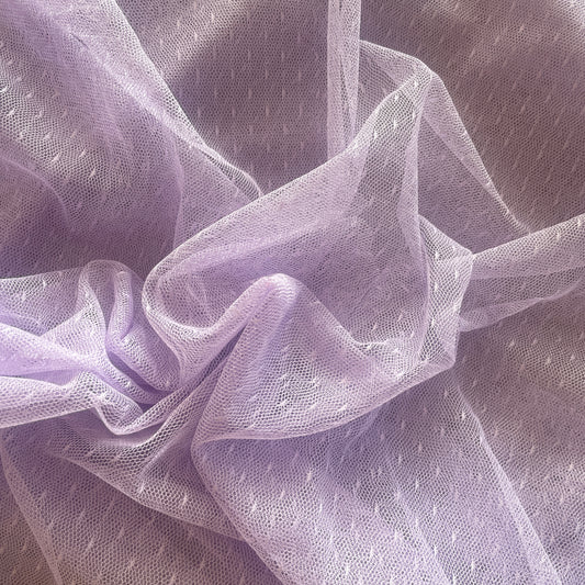1.8m mauve hail spot tulle