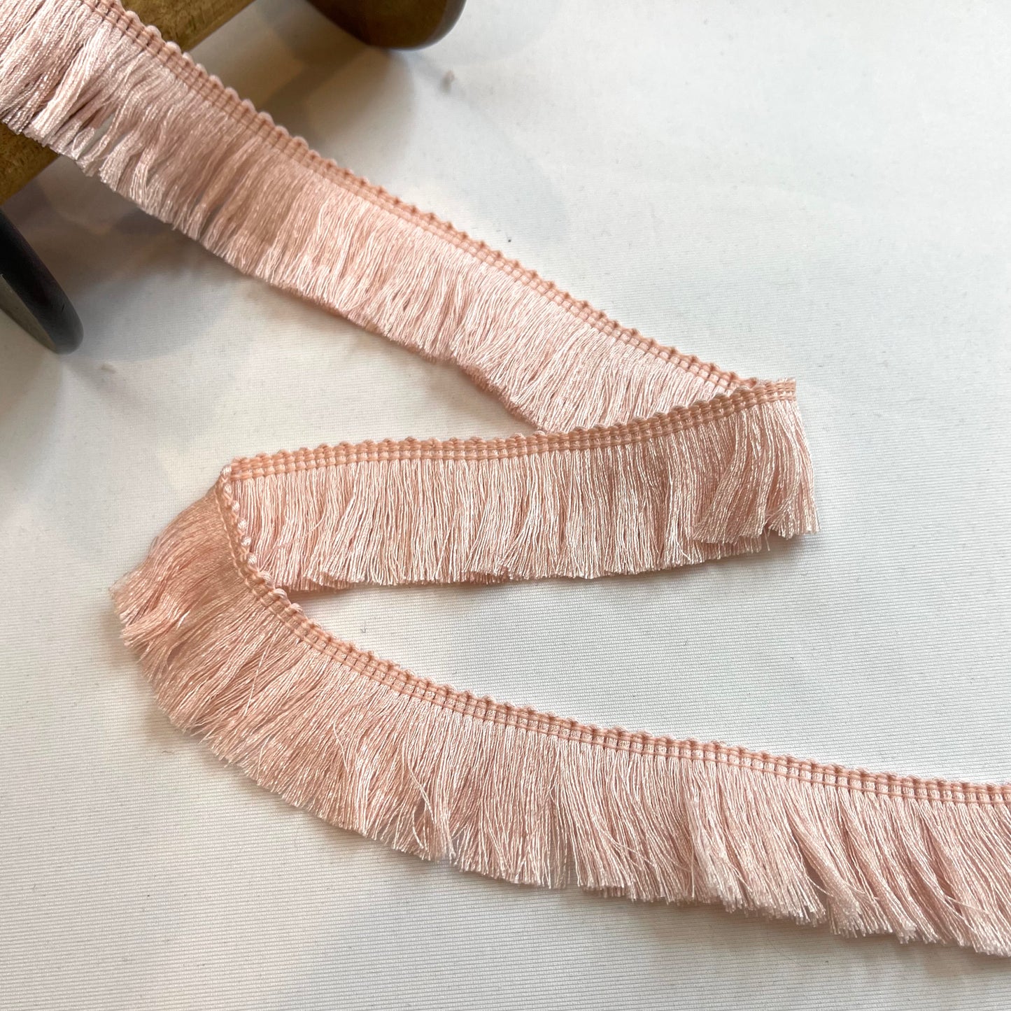 Powder Pink Cotton Fringe