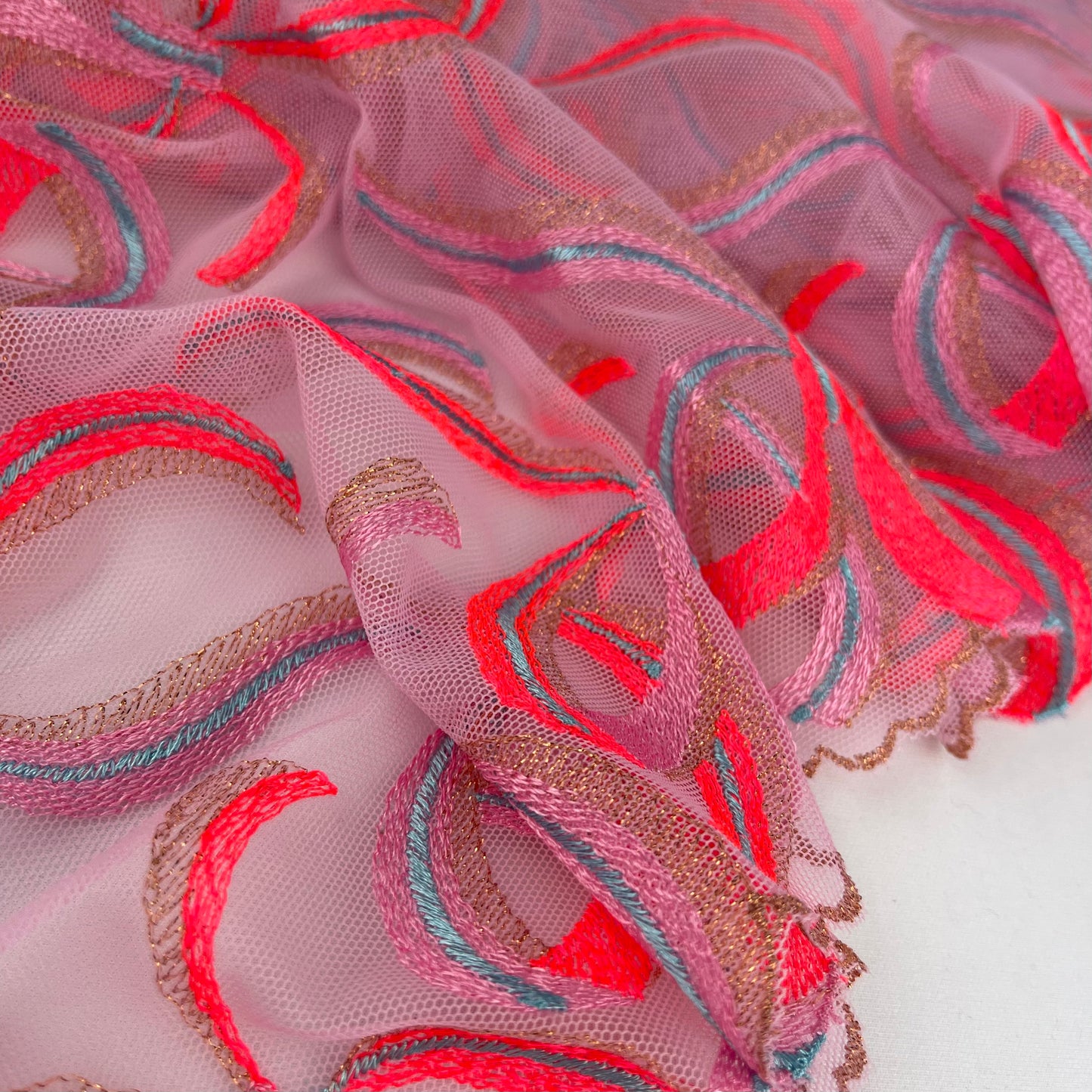 Carnival Bows Embroidered Lace