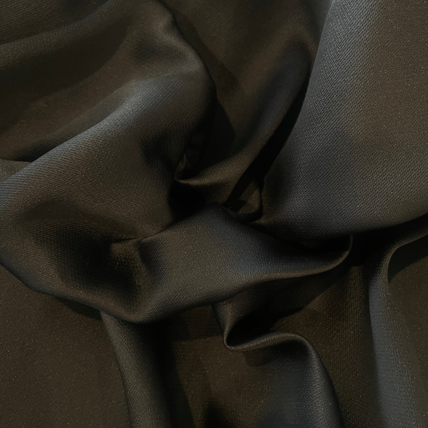 2.3m black textured weave taffeta