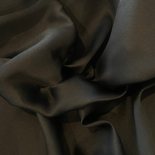2.3m black textured weave taffeta