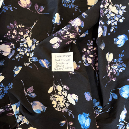 1.2m Blue flower Bengaline