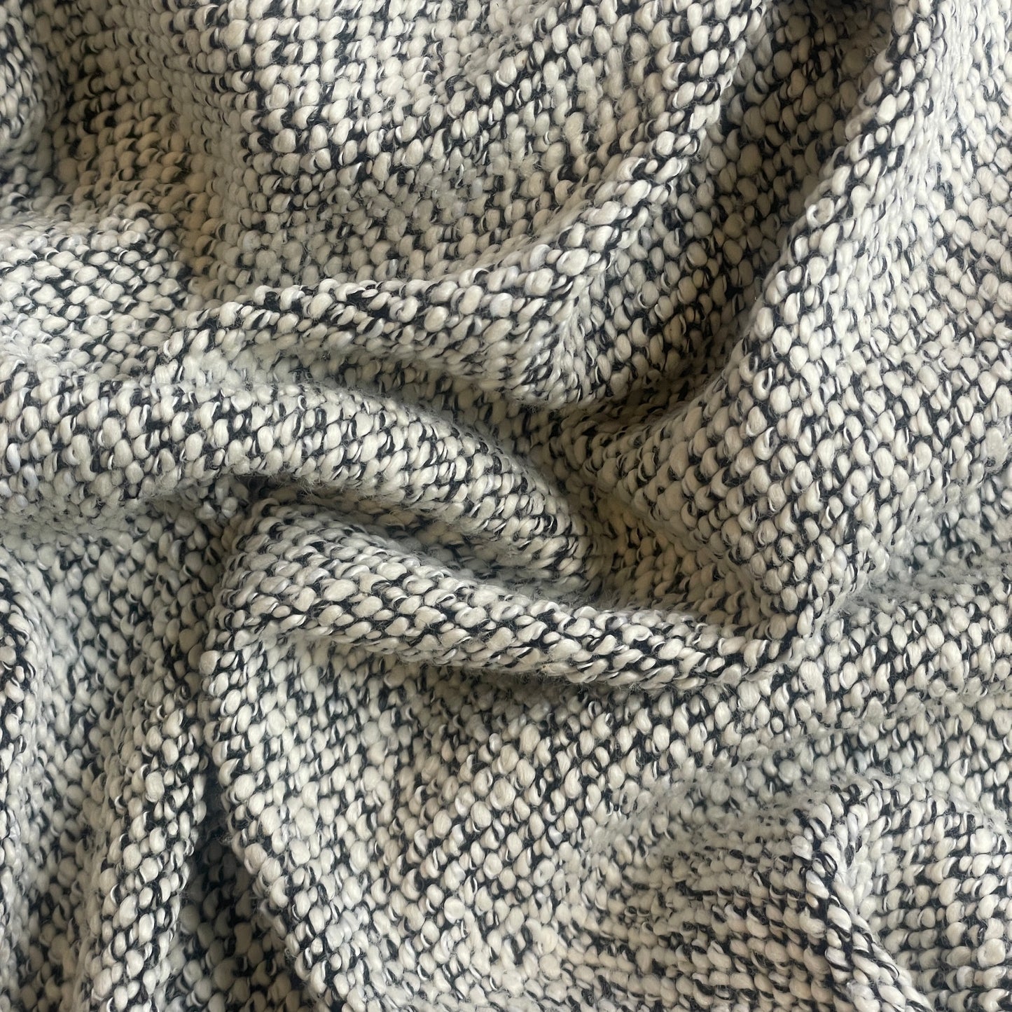 Charcoal Boucle Plush Knit