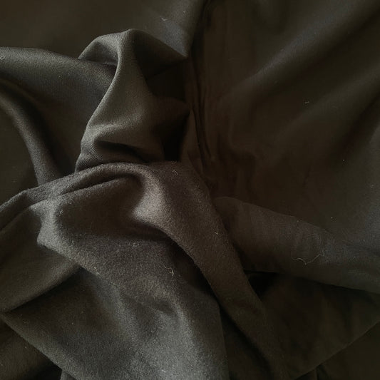 2m black bamboo fleece
