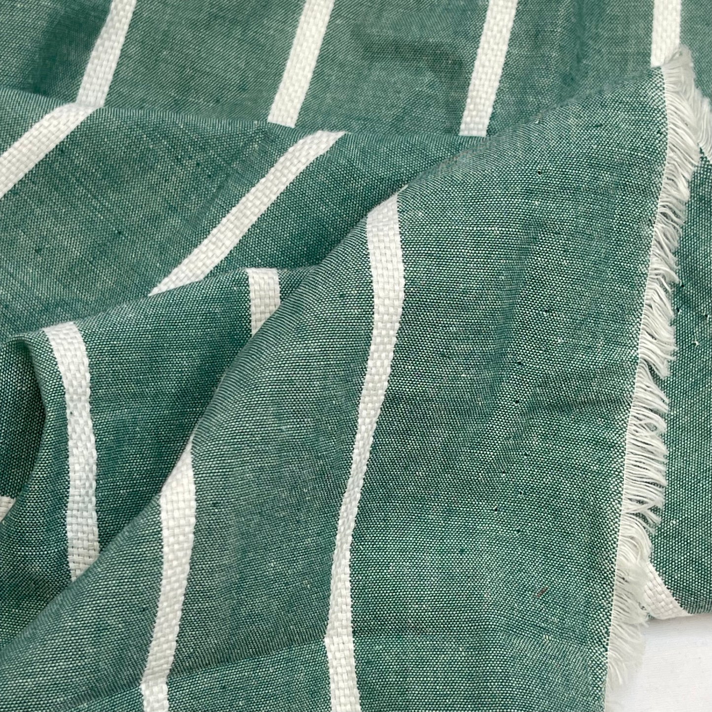 Sage stripe cotton