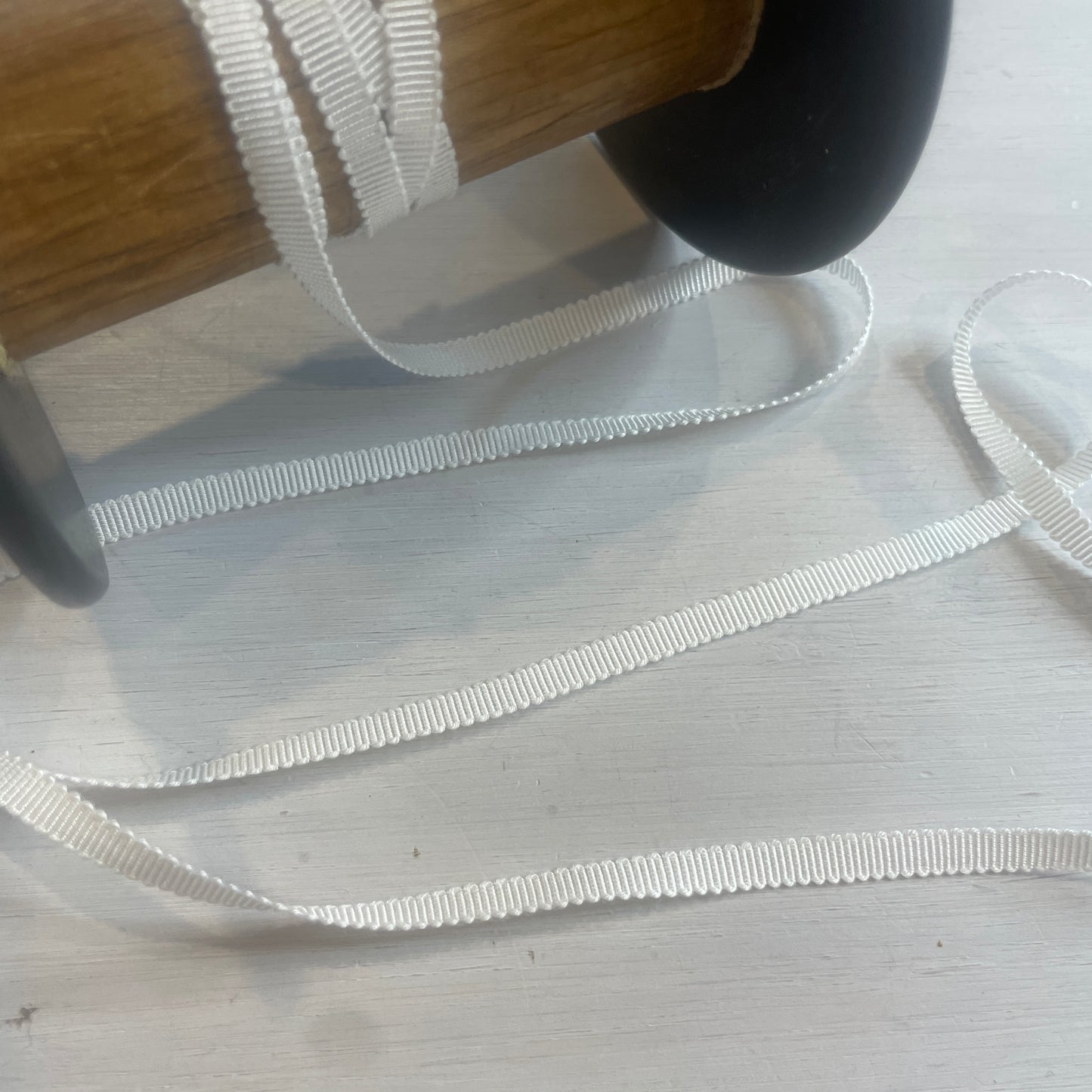 Ivory 4mm grossgrain ribbon