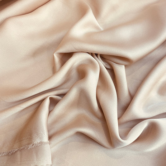 Elle champagne lightweight stretch satin