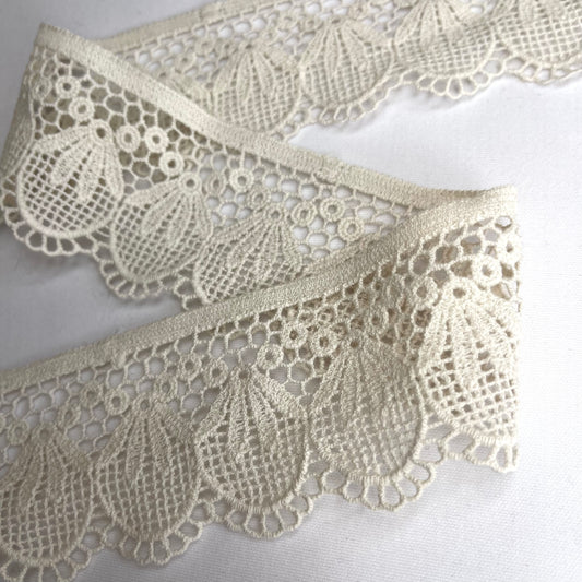 Libby Cream Crochet Edging Lace