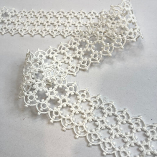 Vatican White Guipure Lace Large