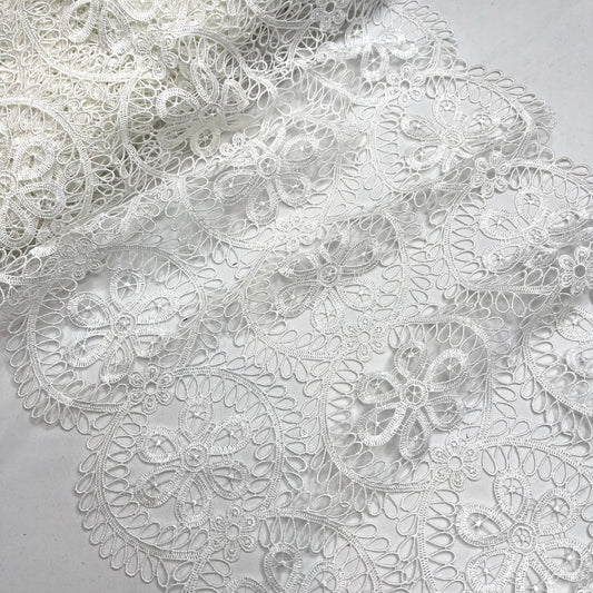 Oslo White Guipure Lace