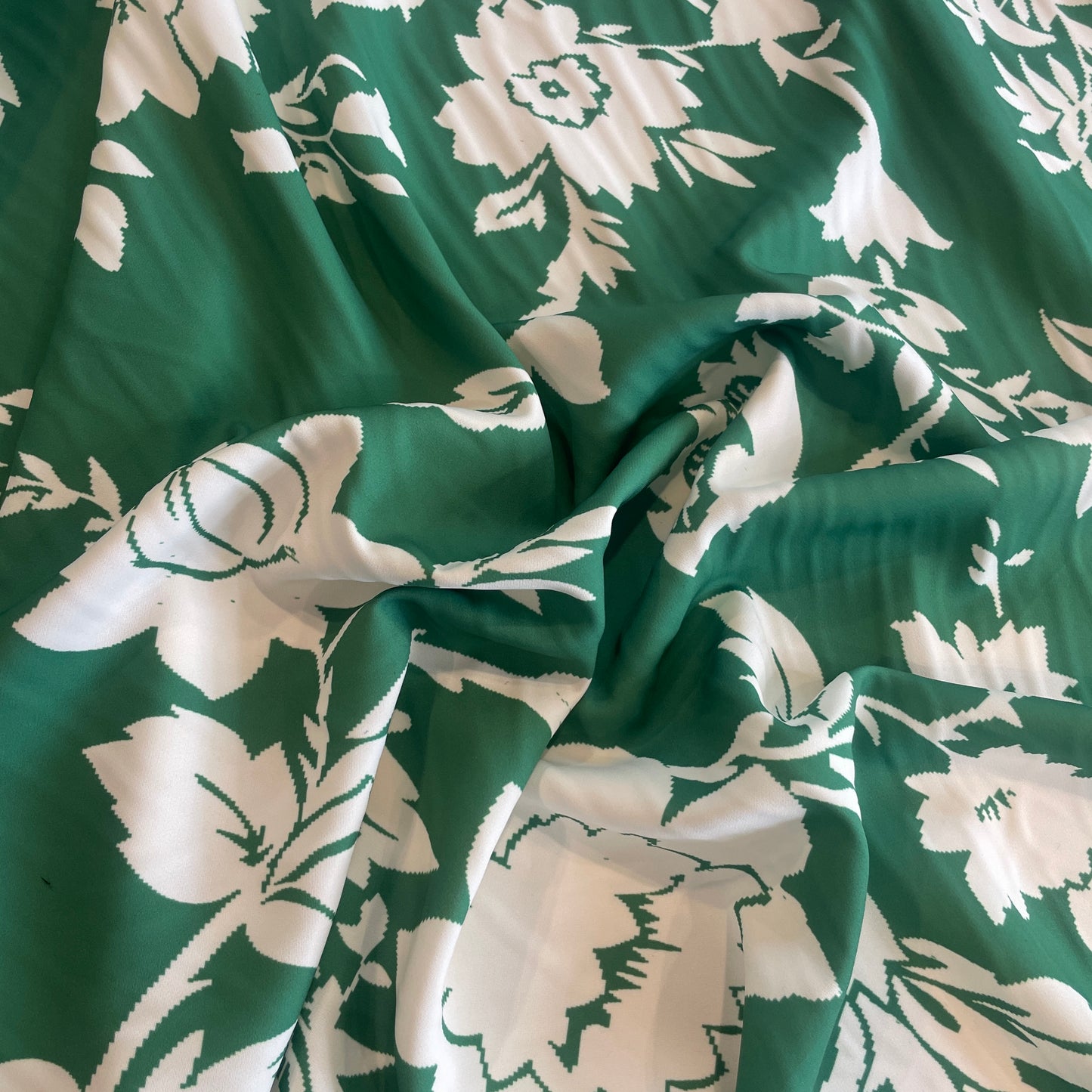 Emerald floral Stretch Suiting