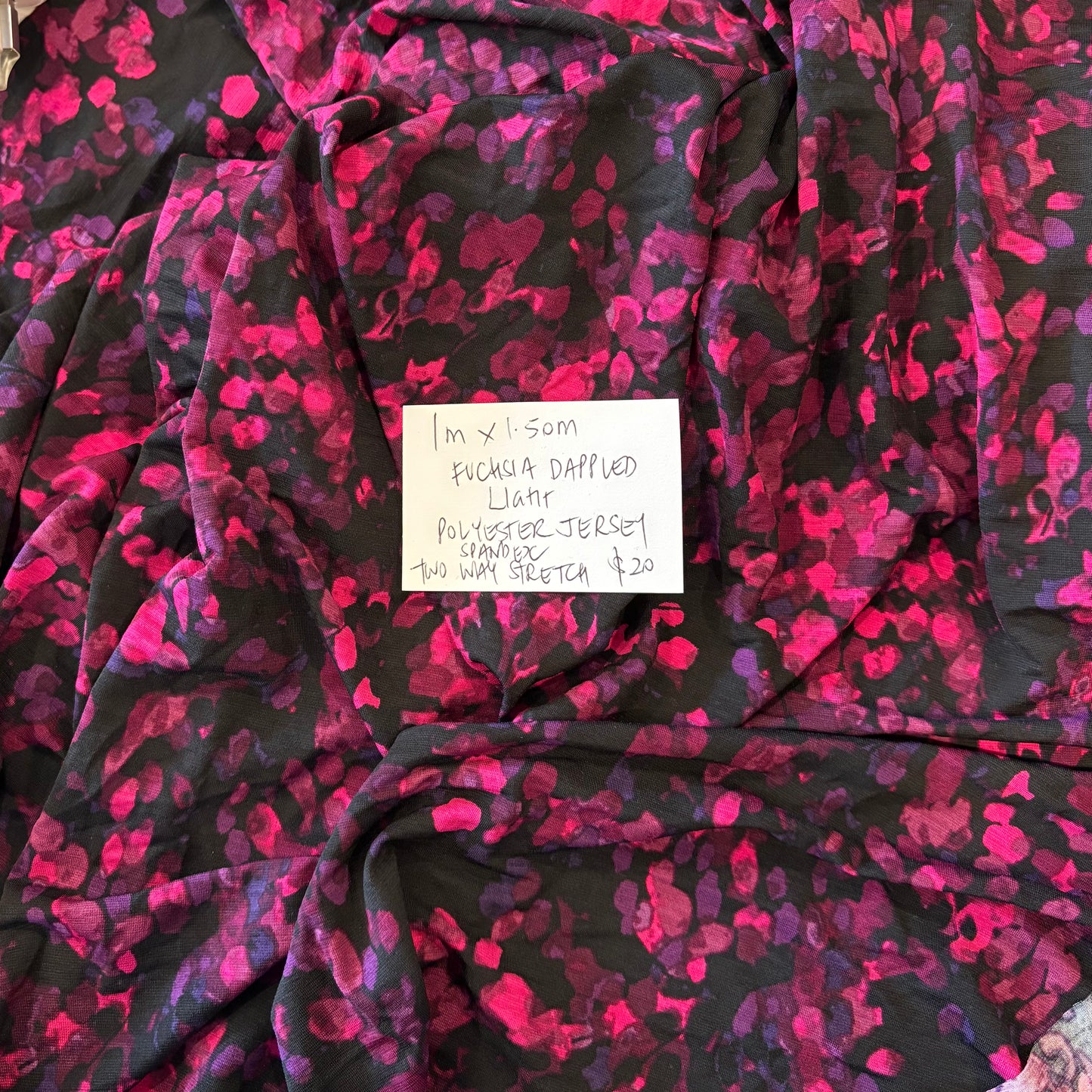 1m Fuchsia Dappled Light Jersey