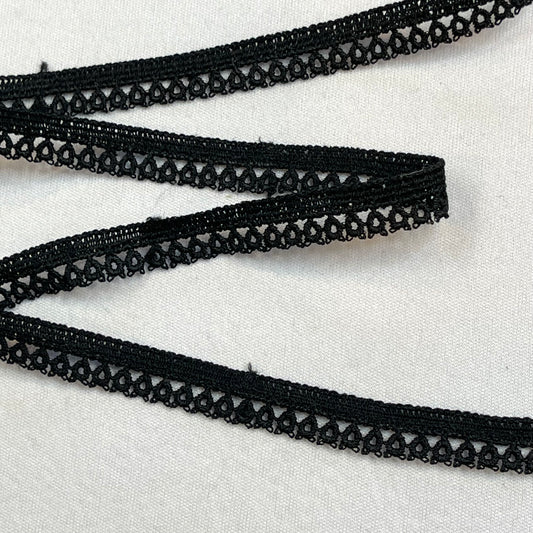 Black Loops Edging Trim