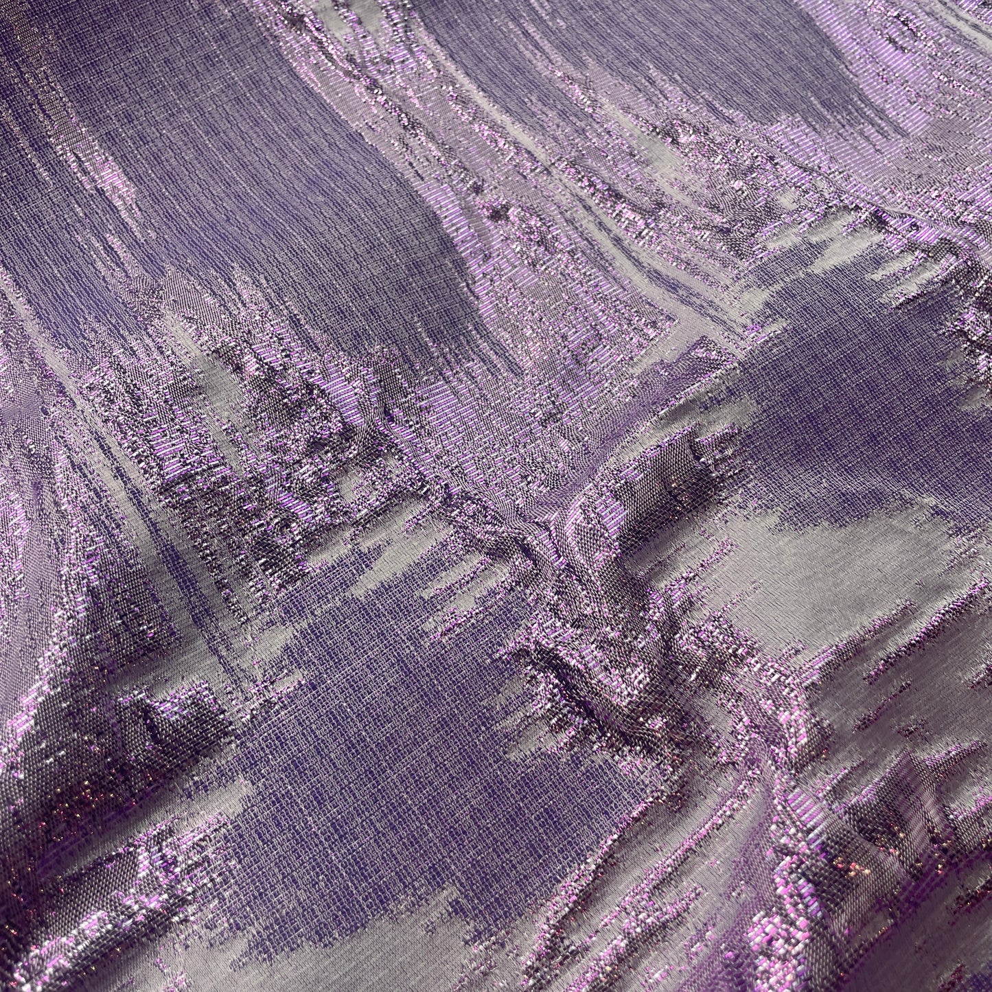 Ripples mauve metallic Brocade