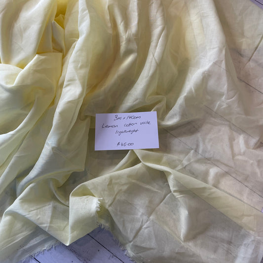3m Lemon Cotton Voile