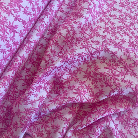 Falling daisies jacquard brocade