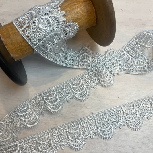 Ice blue regency Guipure Trim