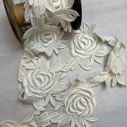 Ivory rose Guipure Trim