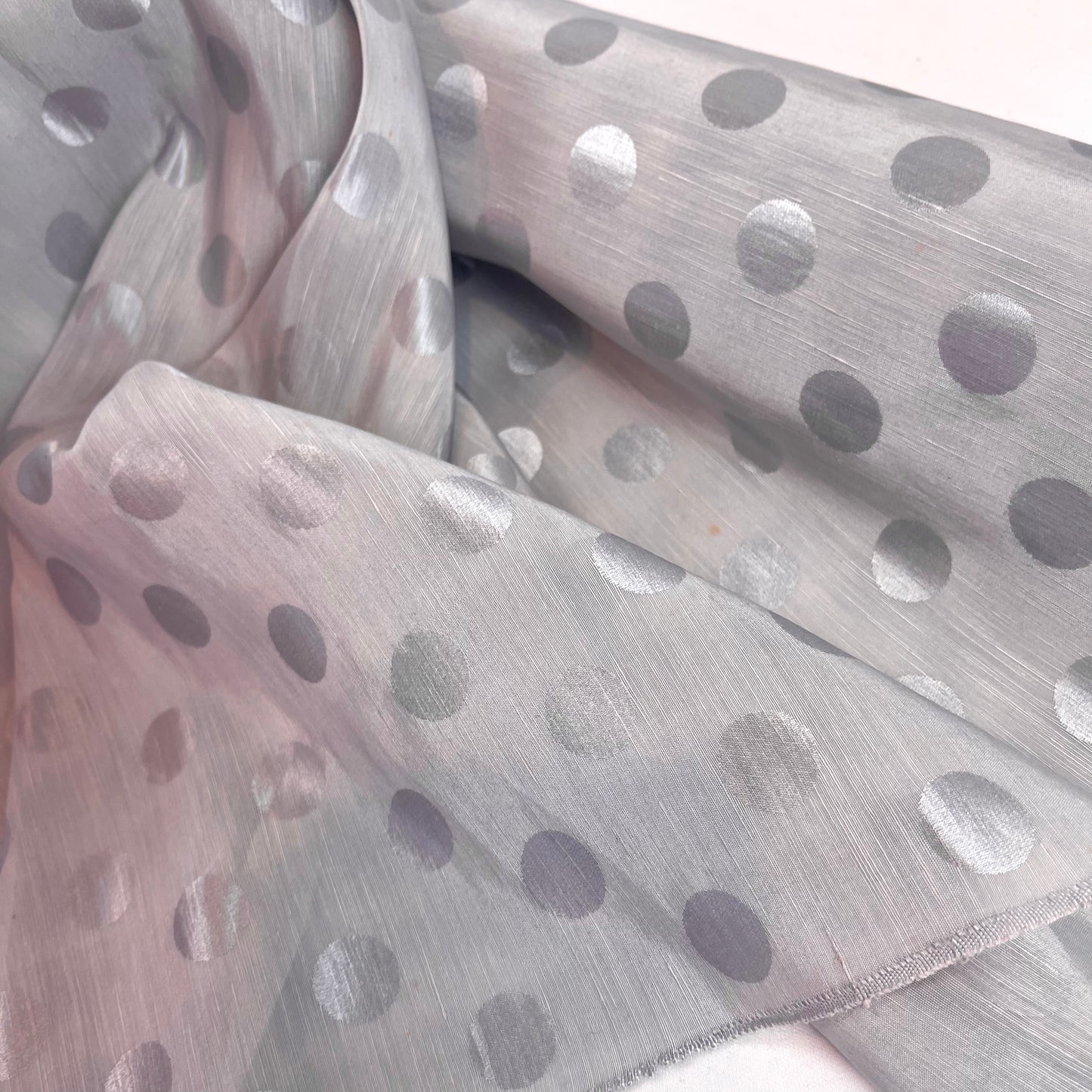 silver spot silk jacquard