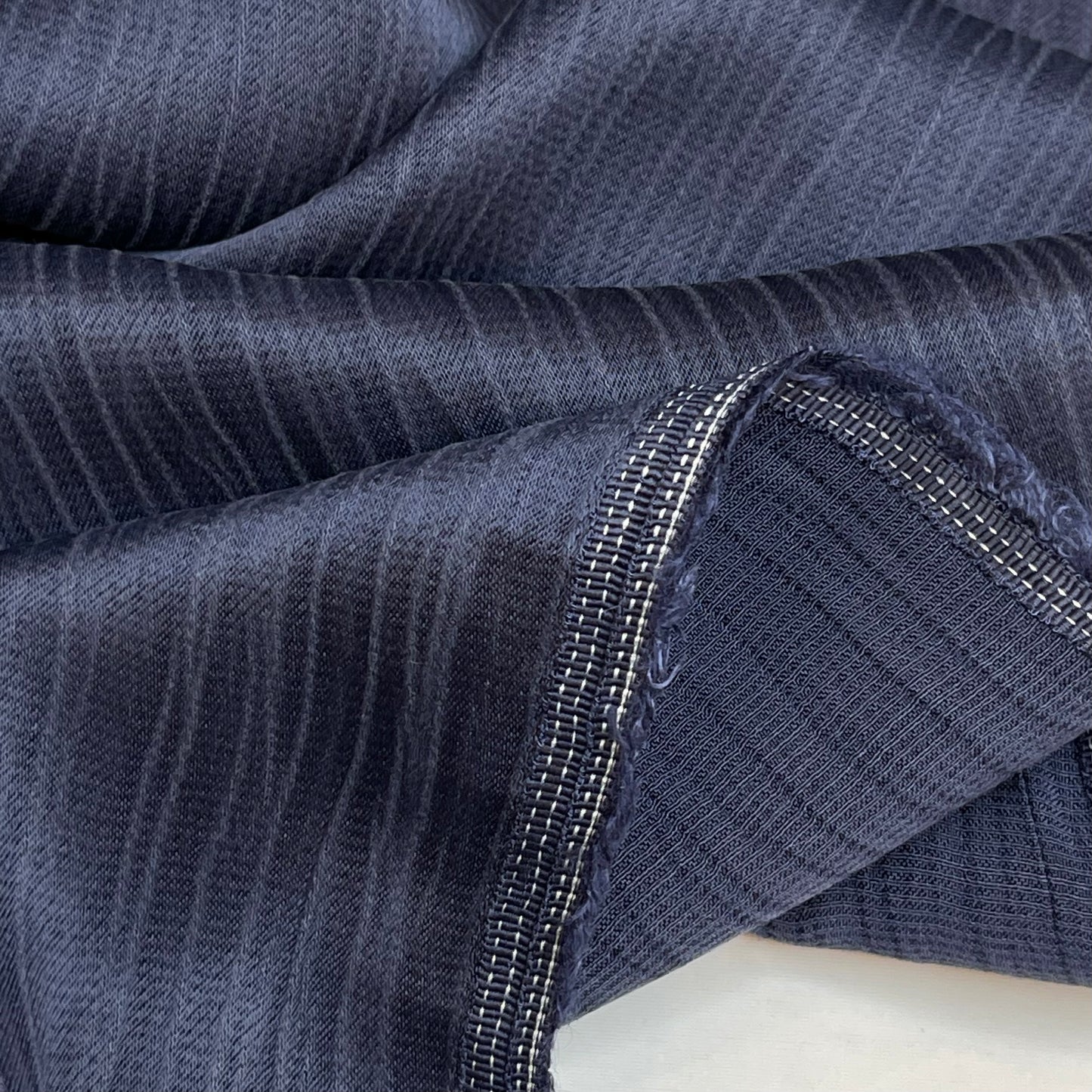 Denim Blue Sandwashed Crinkle Luxe Drape Viscose