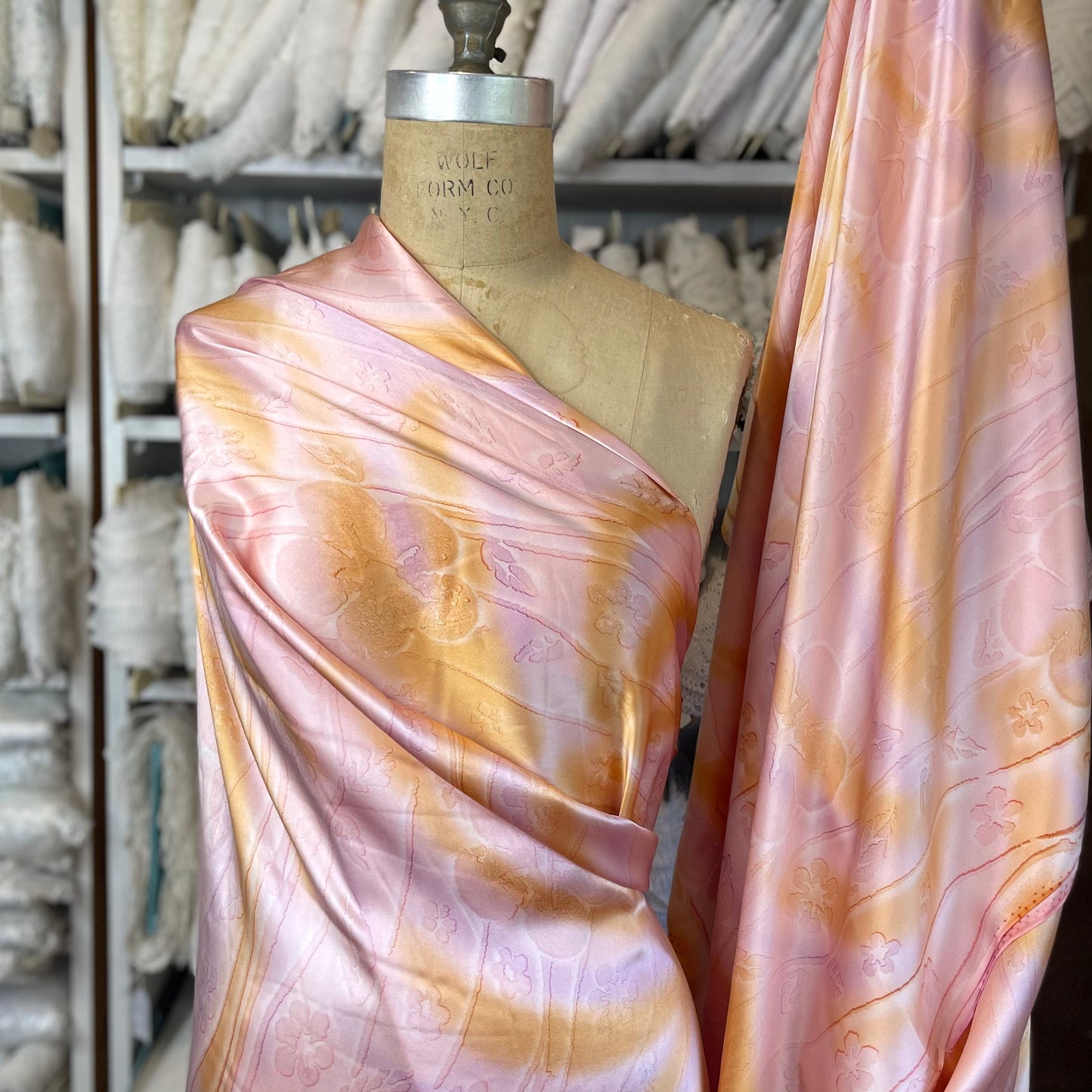 Sherbet Sunset Silk Satin