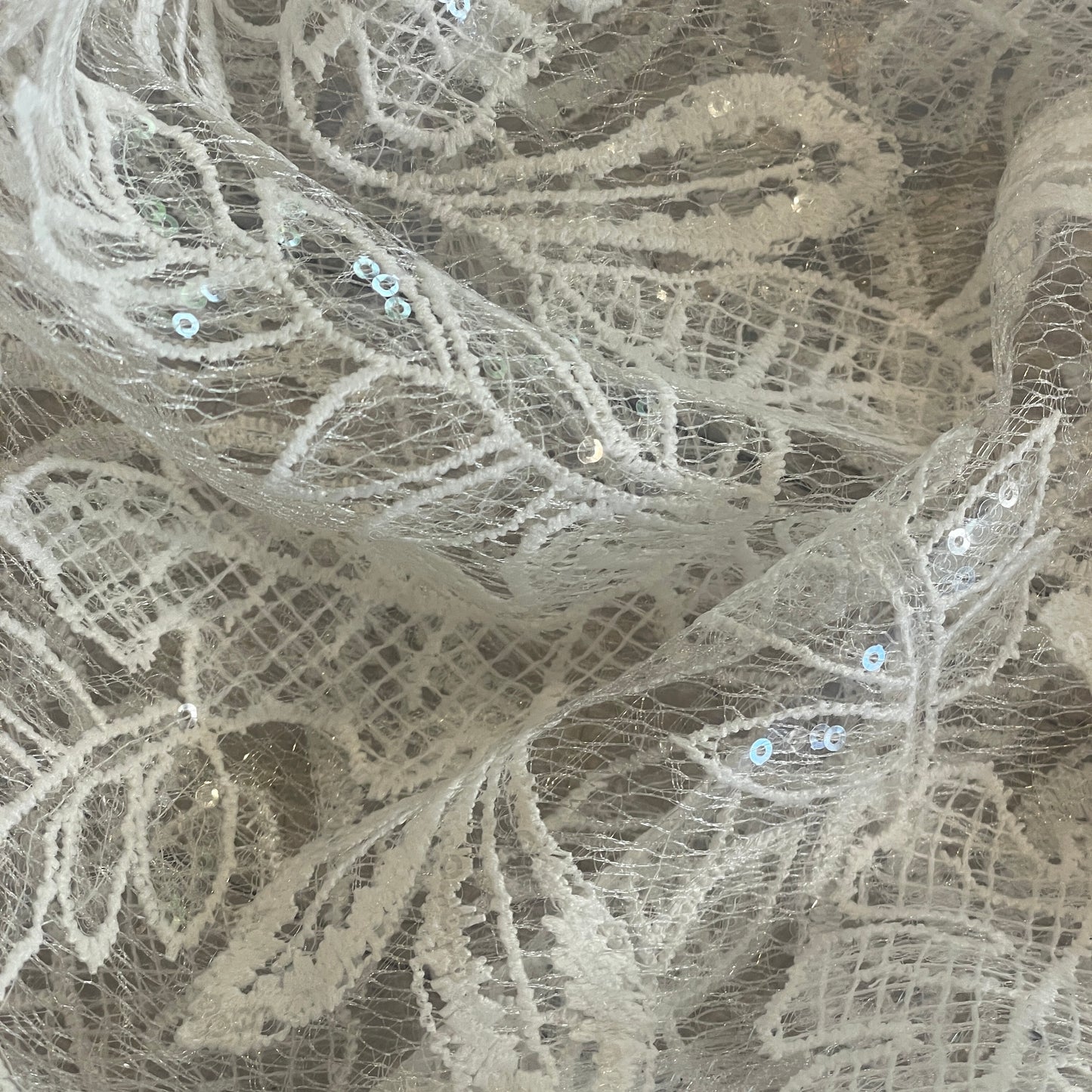Ice queen embroidered sequin lace