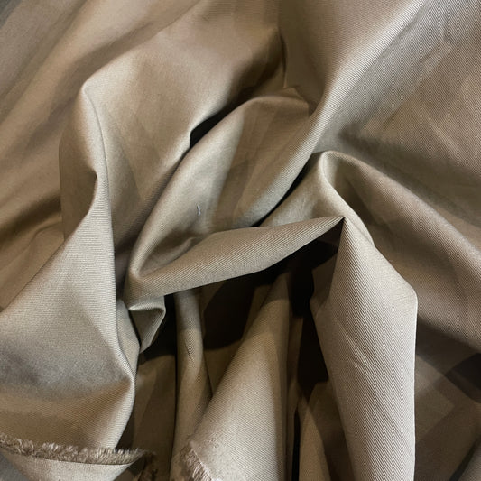 Coffee cotton Gaberdine