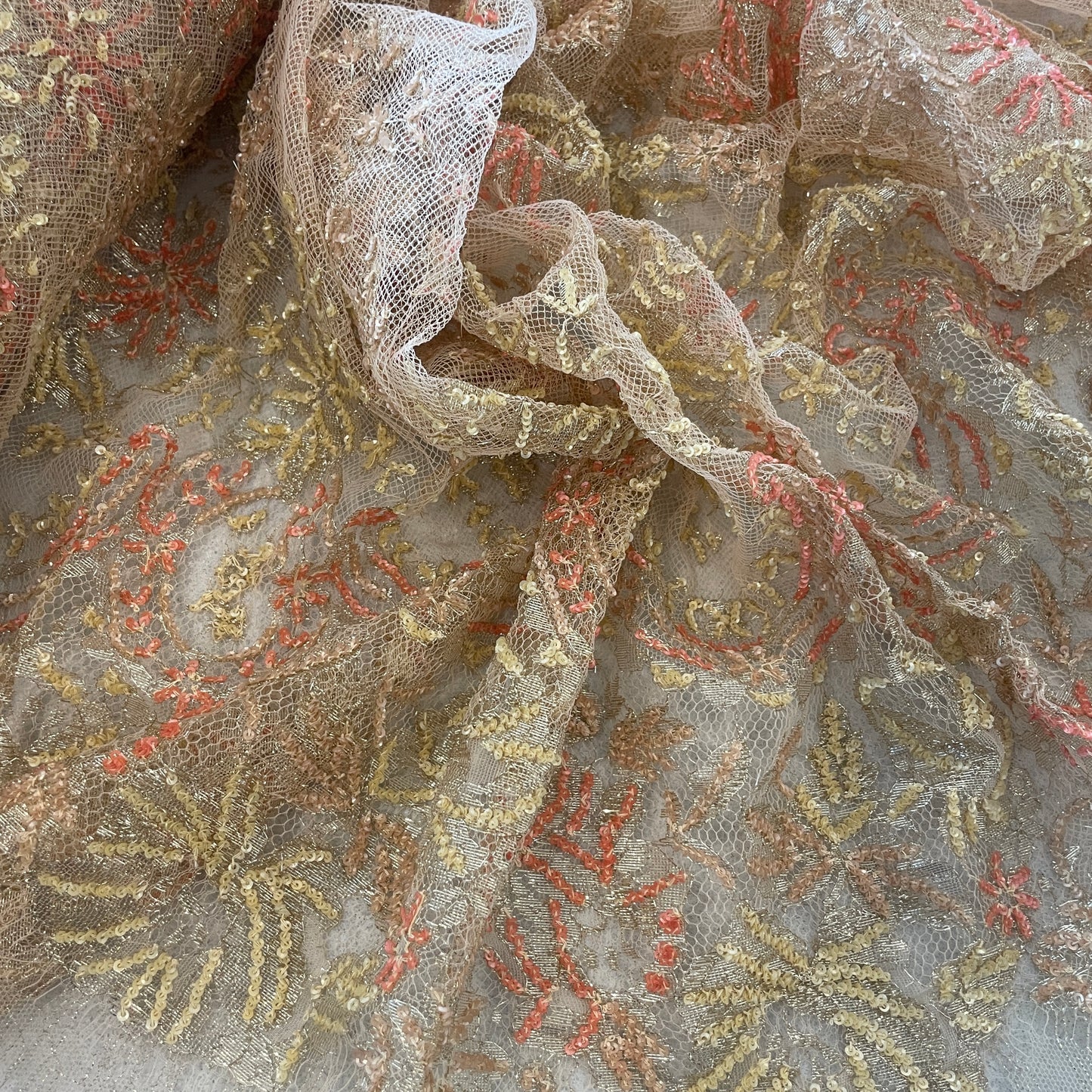 Riechers Marescot sunset French sequin lace