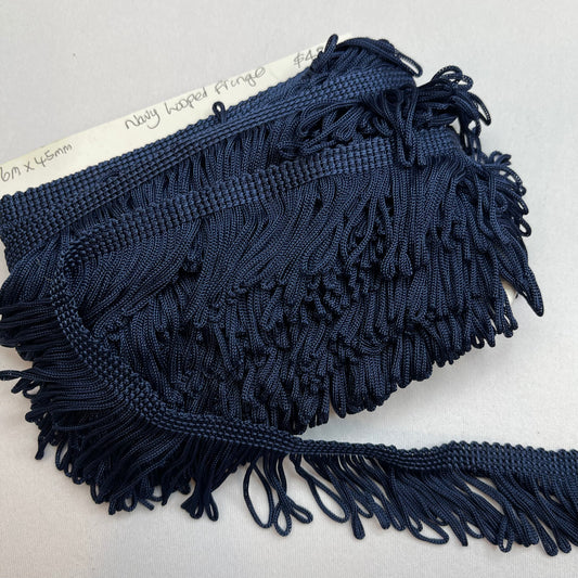 6mtrs Navy Rayon Fringe