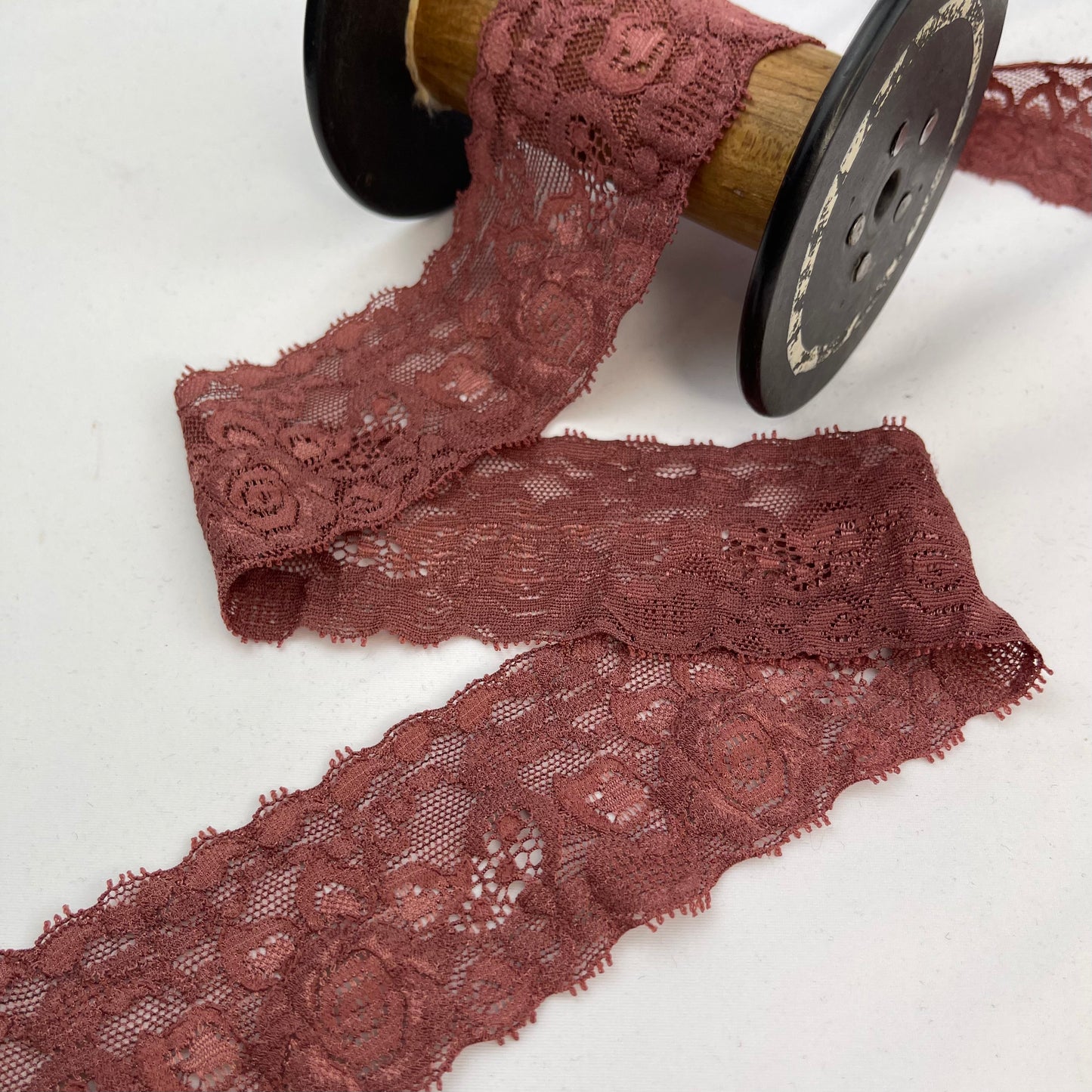 Cinnamon Rose 50mm Stretch Lace