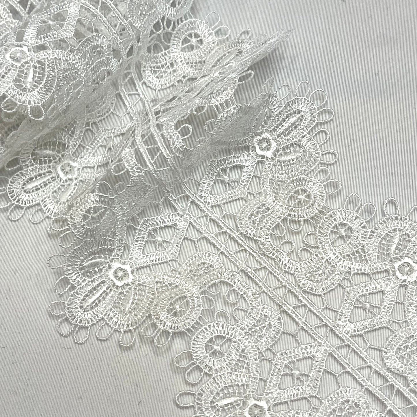 Venetian Romance White Guipure Lace