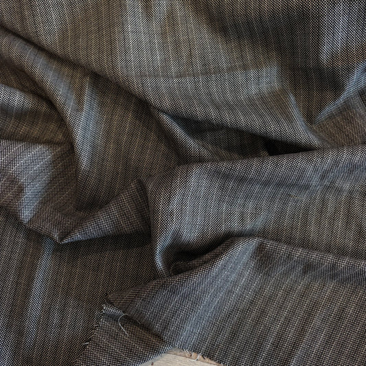 1m Black Plaid Suiting