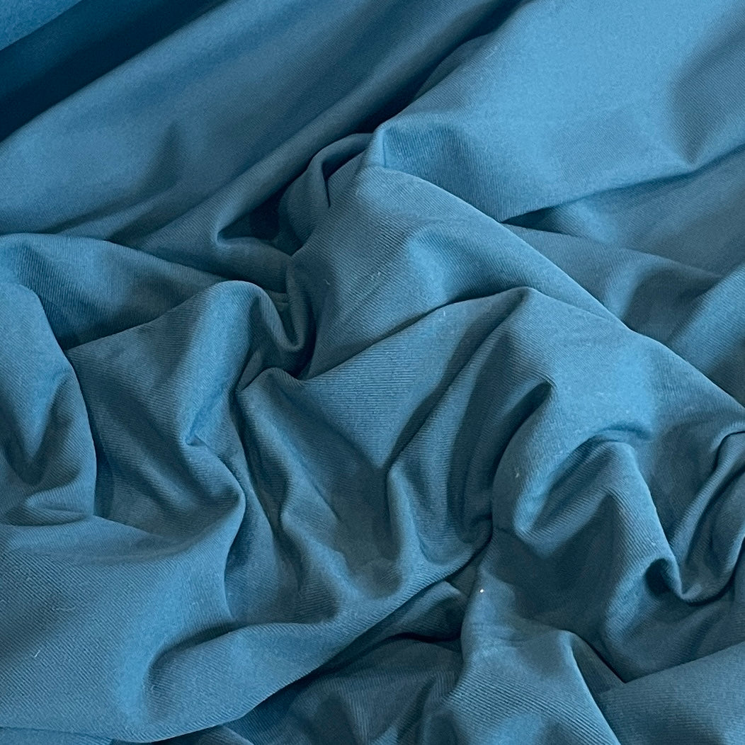 teal lightweight  slinky 4 way stretch Jersey