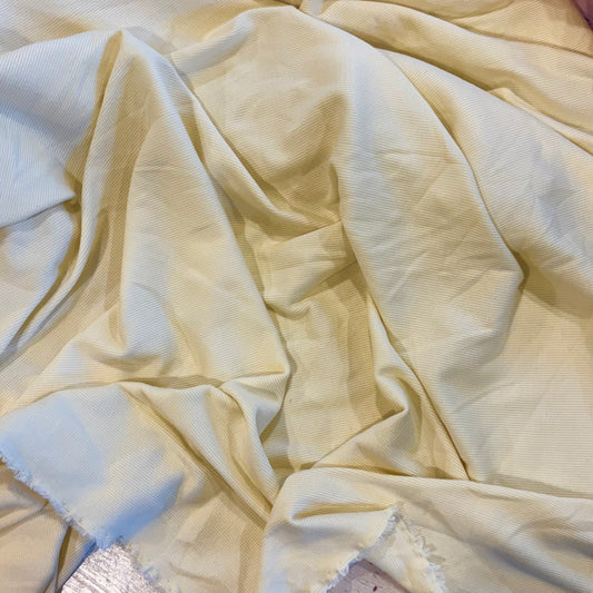 2m Lemon Super Soft Ribbed Knit