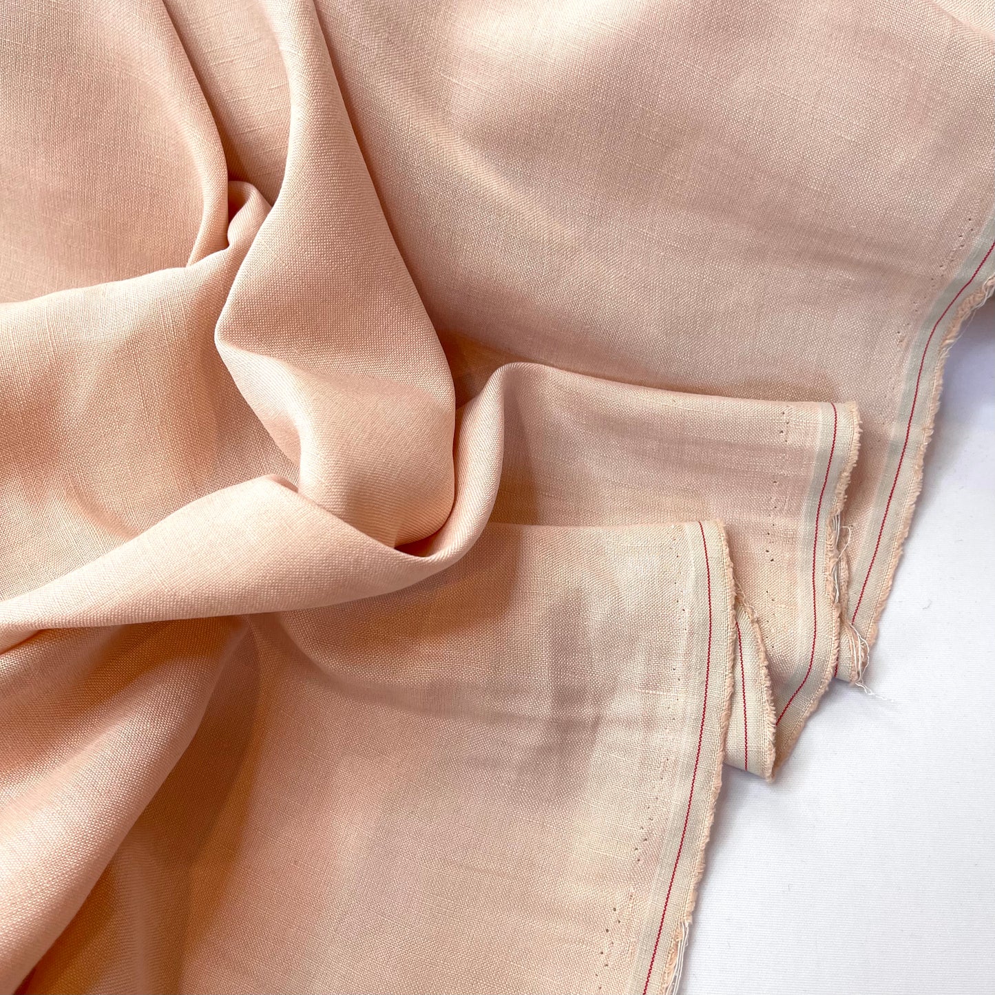 Powder Peach Dress Weight Linen Viscose