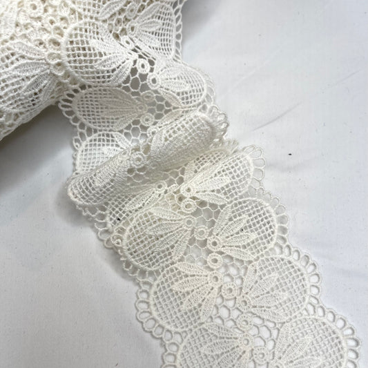 Libby Ivory Crochet Insertion Lace