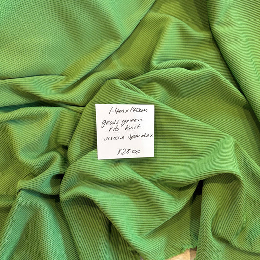 1.4m Grass Green Rib Knit Nicola Finetti