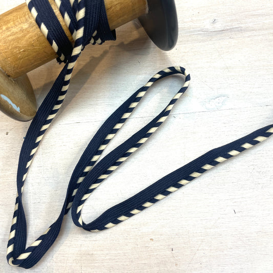 Navy nautical Stripe Piping