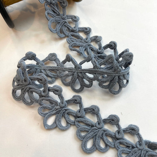 Fandango Blue Cotton Edge Trim